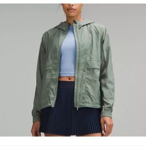 Lululemon Athletica Green Utility Jacket with Hood